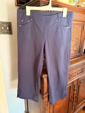 Kuhl Navy Blue Crops Crop Capri Pants